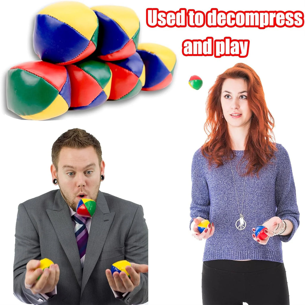 3PCS Smooth and Durable Juggling Ball Set for Beginners Circus Children Outdoor Sandbag Toys Parent-Child Interaction