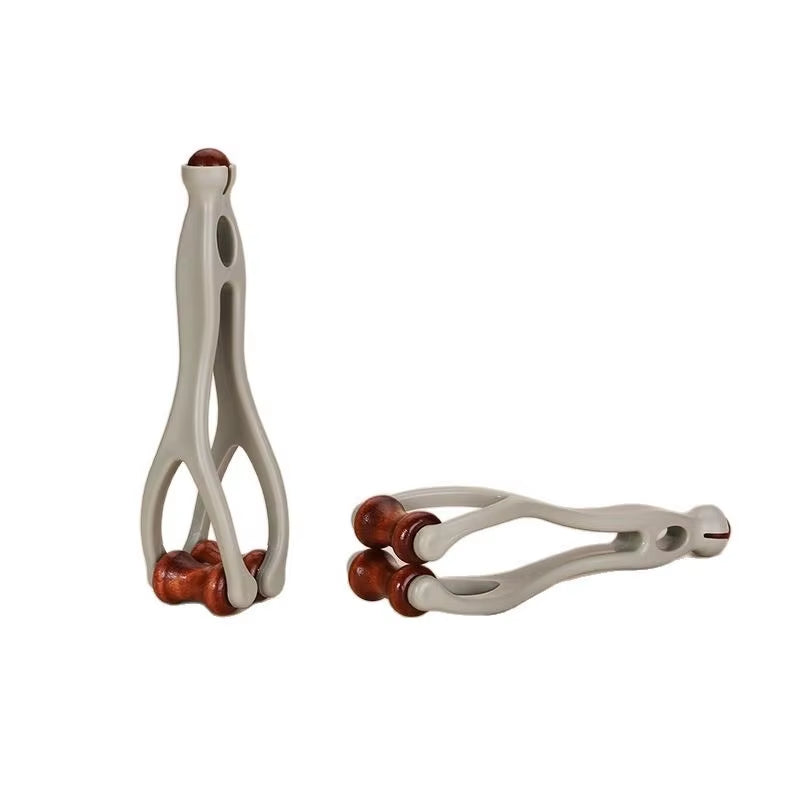 Finger Massager Wooden Roller Acupressure Tool for Hand Joint Relief Finger Stretching Exercise