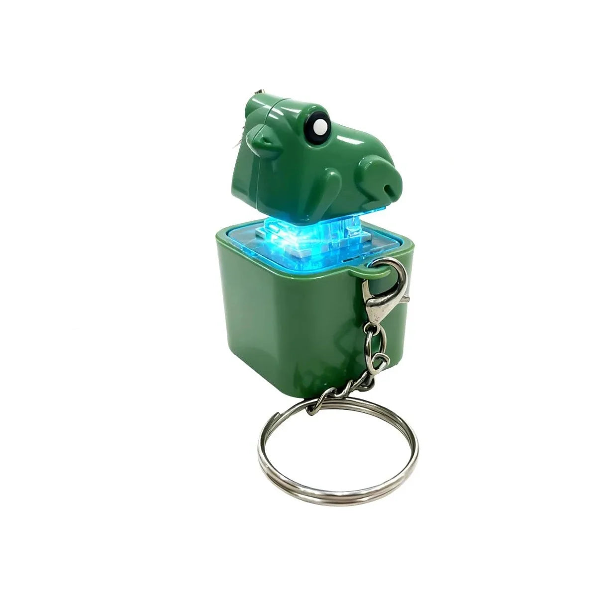 Frog Croaking Fidget Toy Frog Croaking Keychain with Sound LED Lights Stuff Fun Gift for Kids Boys Girls