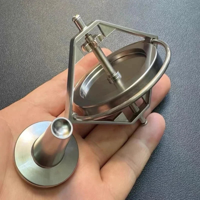 Metal Square Frame Mechanical Gyroscope Anti-Gravity STEM Physics Toy Training Stress Relief Decompression Toy Adults Gifts