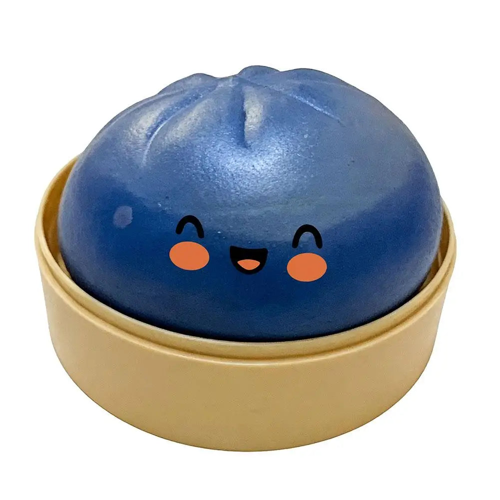 Glitter Slow Rising Dumpling Stress Relief Ball Steamed Bun Squishy Toy Stretchy Reusable Decompression Toy Office Travel Gift