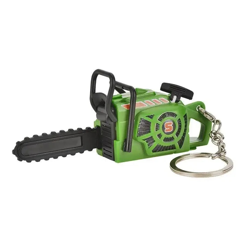Red Chainsaw Keychain Stress Relief Toy for Keys Backpack Bag Realistic Sound Mini Chainsaw Toy Funny Gift Gadget Key Ring Chain