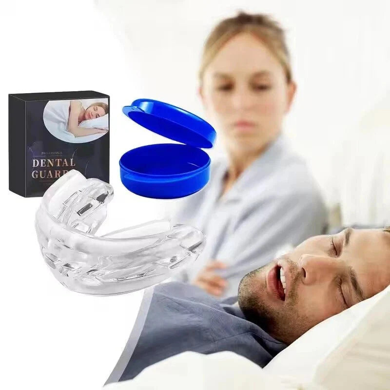 Stop Snoring Mouthpiece Sleep Apnea Guard Bruxism anti Snore Pure Grind Aid Tray