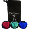 Sand-Filled 8-Panel Synthetic Suede Hacky Sack 3Pack W/ Carry Bag,Dirtbag Classic Footbag for Beginner & Pro Sports