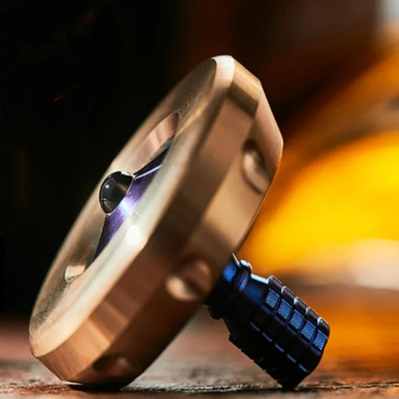 Spinning Top Gyro Metal Fidget Spinner Decompression Toy Hand Twisted Mechanical Gyroscope Office Spinner Ornaments Toys