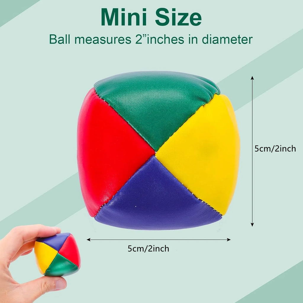 3PCS Smooth and Durable Juggling Ball Set for Beginners Circus Children Outdoor Sandbag Toys Parent-Child Interaction