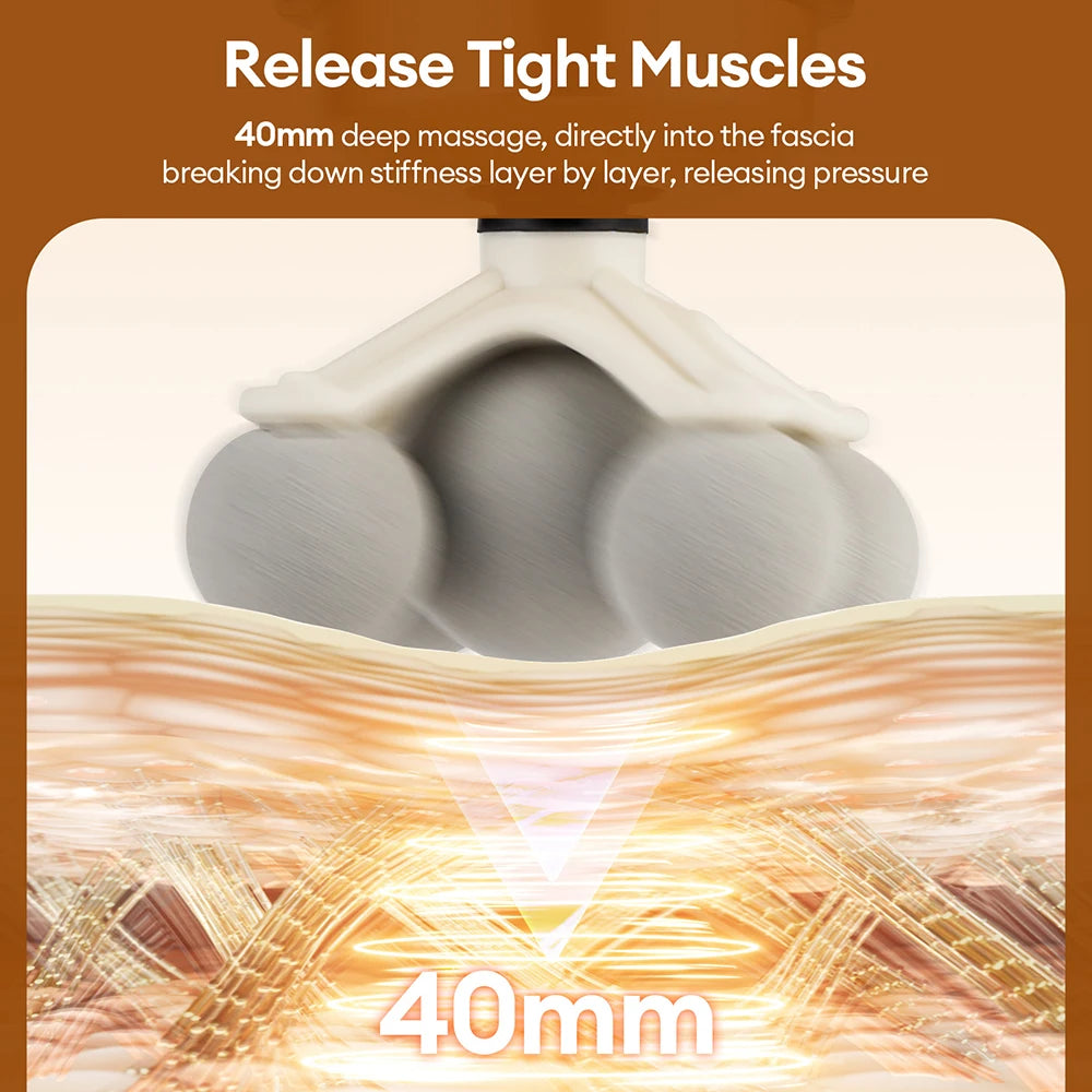 99-Level Electric Massage Gun - High-Frequency Vibration Device for Deep Tissue Muscle Relief in Arms and Legs