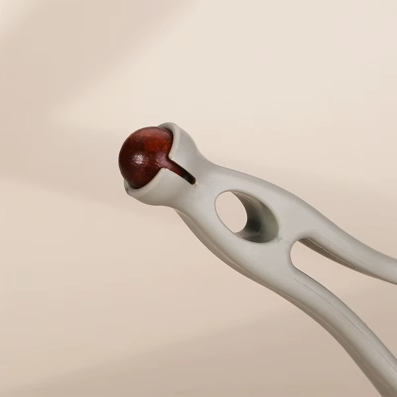 Finger Massager Wooden Roller Acupressure Tool for Hand Joint Relief Finger Stretching Exercise