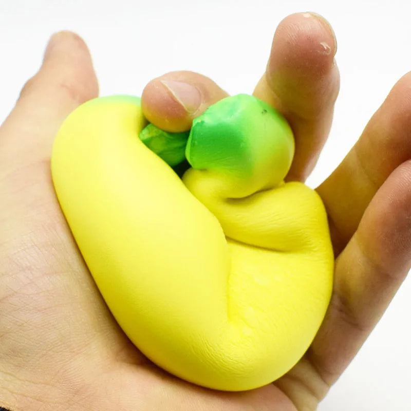 Anti-Stress Squish Banana Toys Slow Rising Jumbo Squishy Fruit Squeeze Toy Funny Stress Reliever Antistress Reduce Pressure Gift