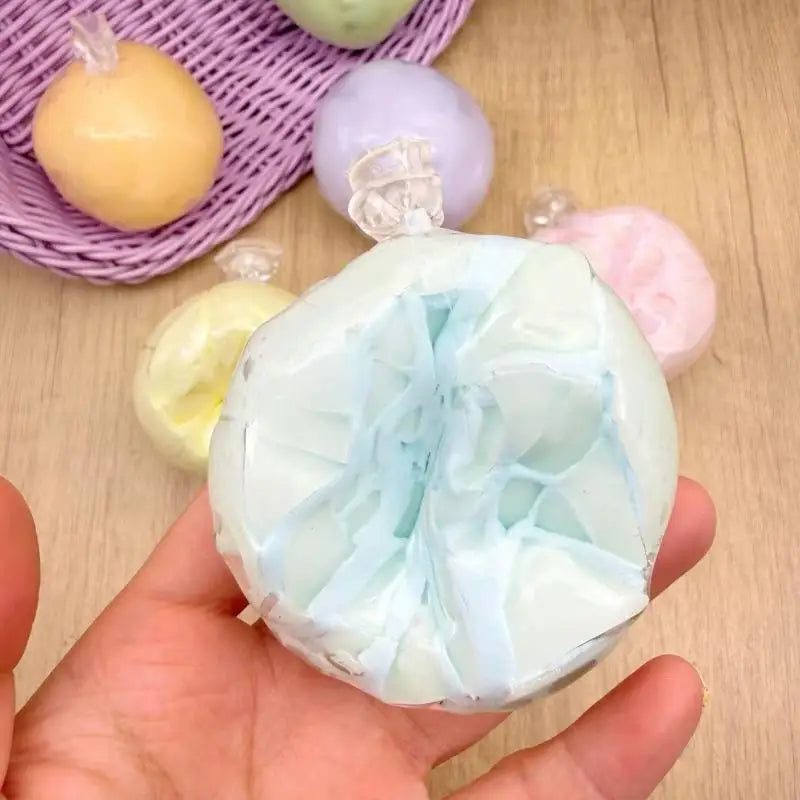 1Pcs Cracking Wax Ball Soft Decompression Toys Cantaloupe Chocolate Handmade Ball anti Stress Sensory Fidget Toy