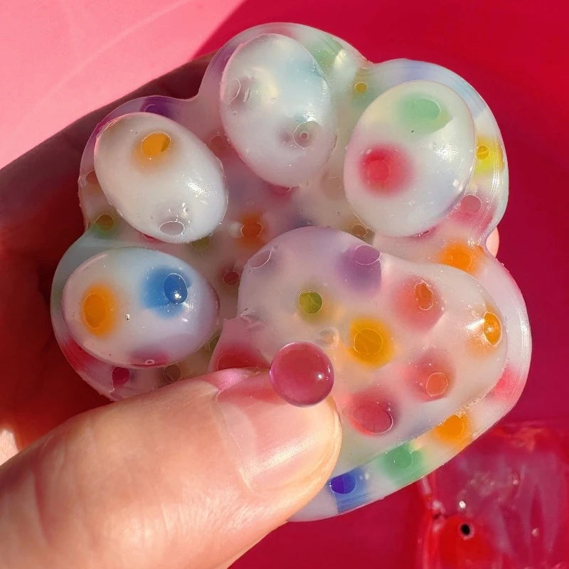 Squishy Cat Paws Poping Pimple Squeeze Toy Soft Cute Squeeze Blackheads Fidgets Toys for Adults Decompression Venting Gift