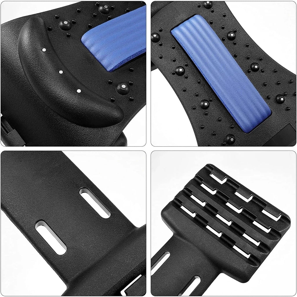 Back Stretcher for Lower Back Pain Relief,Adjustable Lumbar Traction Device, Ergonomic Spine Board with Acupressure Points,Back Massager for Spinal Decompression and Scoliosis
