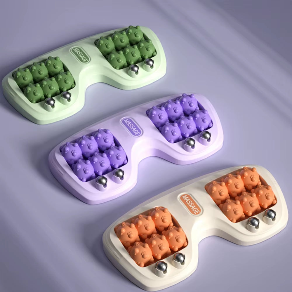Foot Roller Massager Foot Massage Magnetic Bead Roller Multi-Point Foot Massage Foot Therapy Rubbing Foot Massager Tri Color
