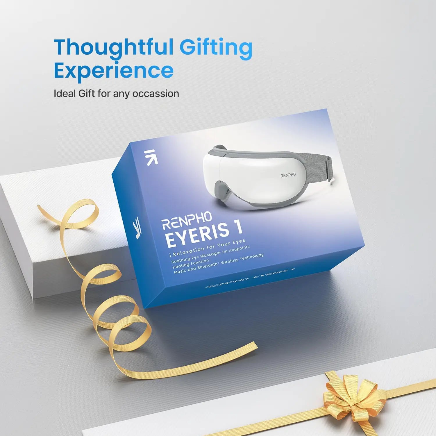 Transform Your Self-Care Routine with the RENPHO Eyeris 1 Eye Massager - Heat & Bluetooth for Ultimate Relaxation