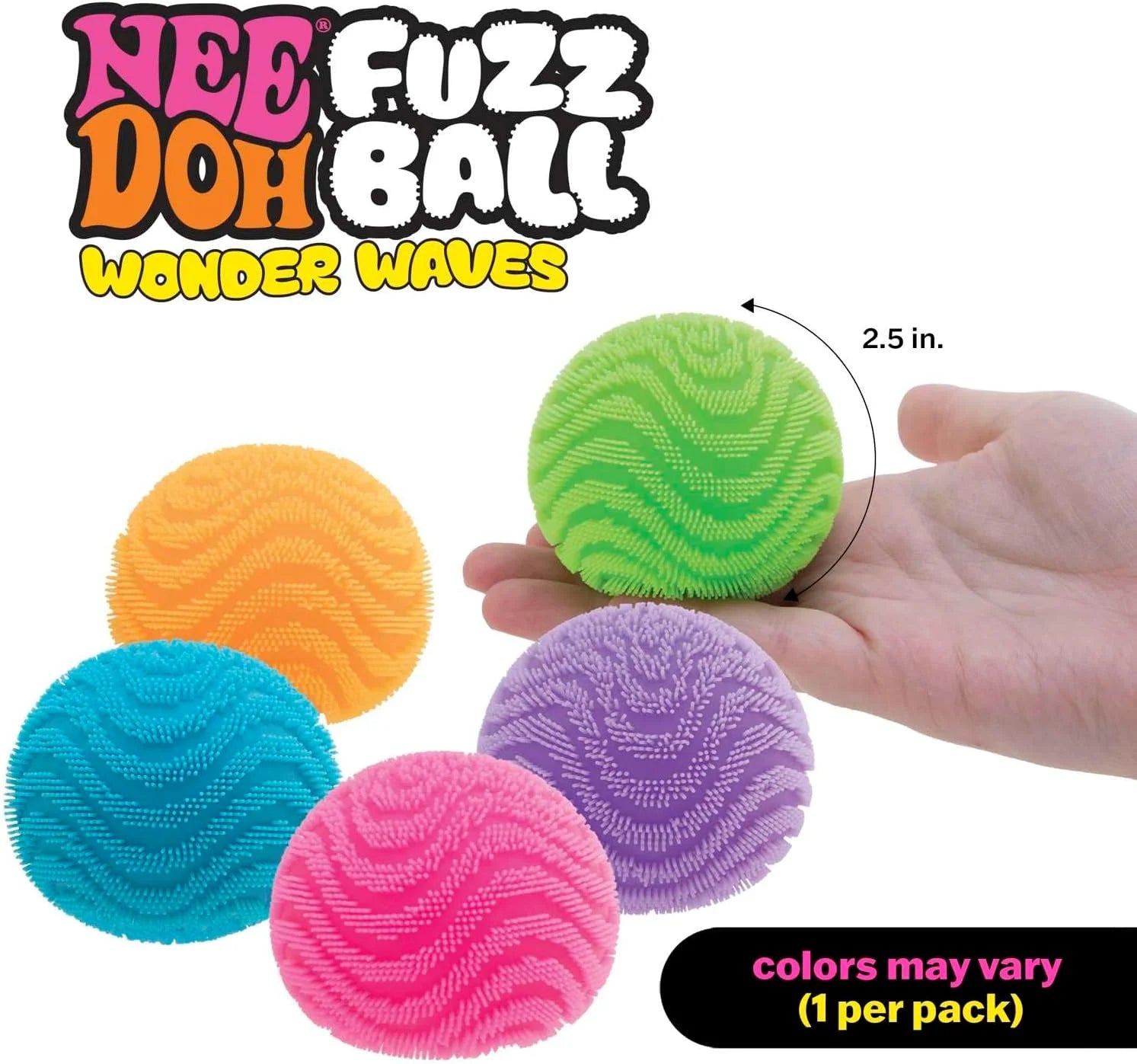 Needoh Fuzz Ball Blind Box Series Desktop Ornament Stress Relief Toys Suitable for People under Pressure Fun Soft Stress Ball