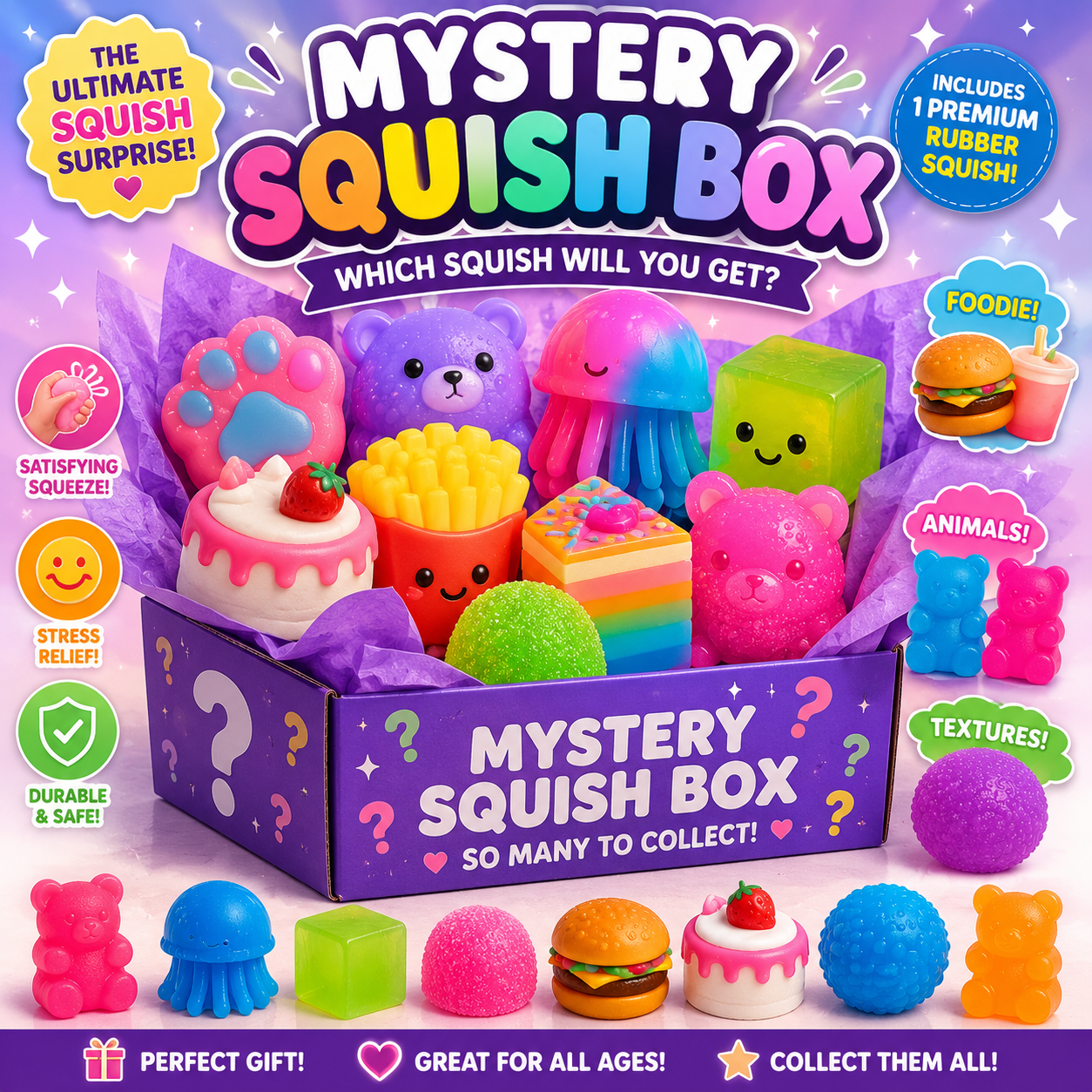 Completely Random Mystery Squish From Supplier- Completely Random From Needoh - Taba