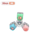 Cat Paw Keycap Keychain Mechanical Keyboard Fidget Spinner Stress Relief Toy Soft Cute Keyring for Office Desk Anxiety Gift