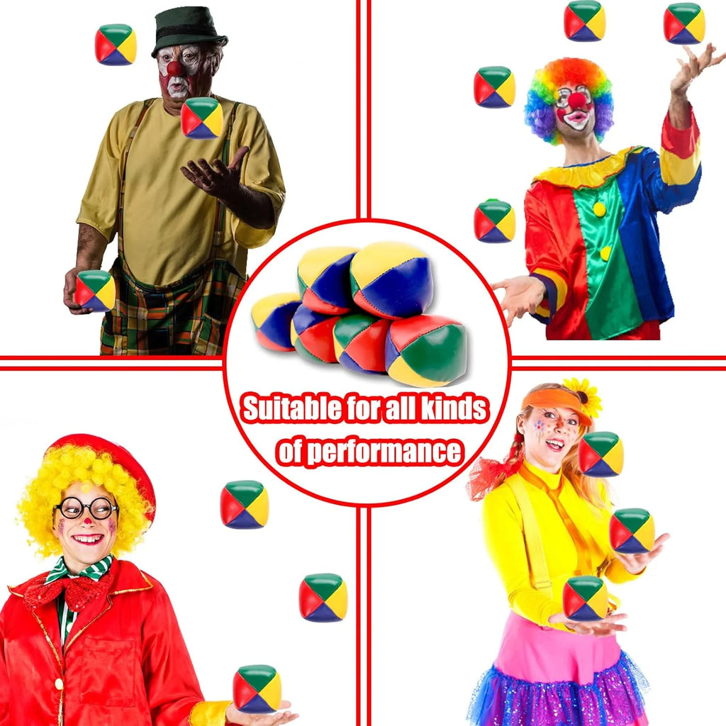 3PCS Smooth and Durable Juggling Ball Set for Beginners Circus Children Outdoor Sandbag Toys Parent-Child Interaction