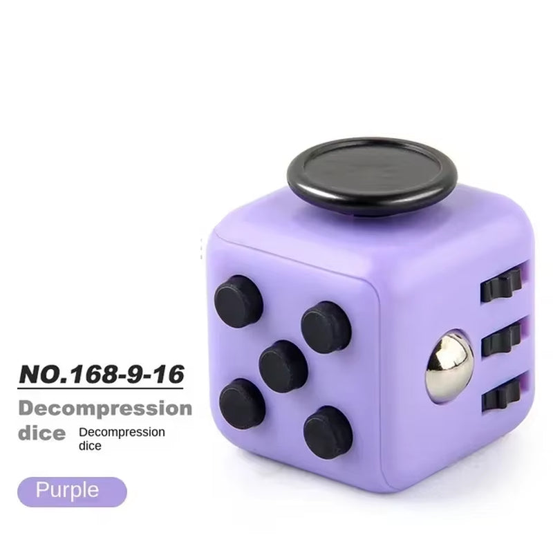Solid Color Fidget Decompression Dice for Release Stress Autism Anxiety Relieve Adult Kids Stress Relief Anti-Stress Fingertip
