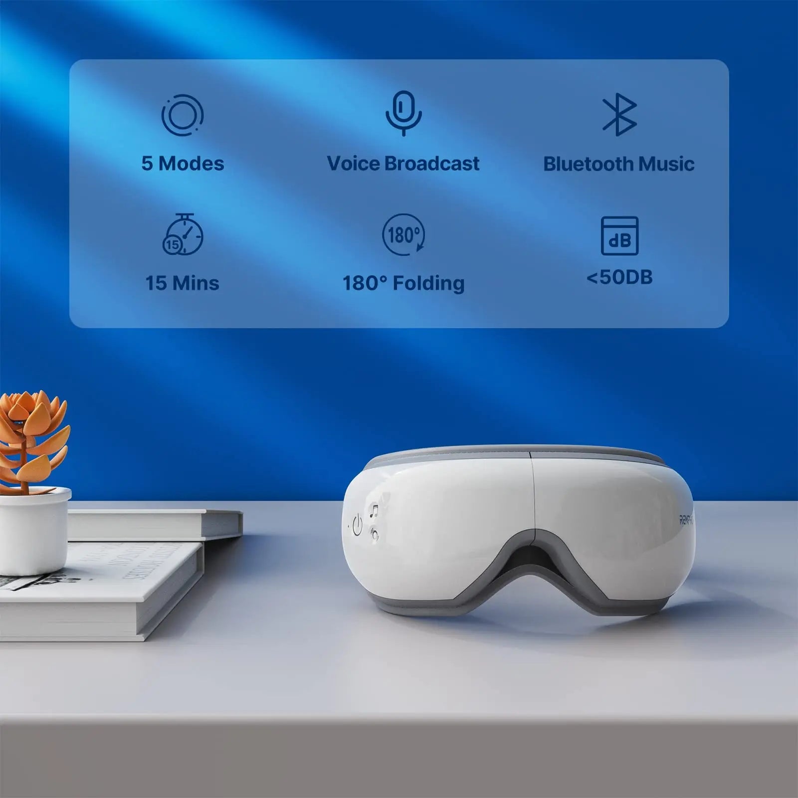 Transform Your Self-Care Routine with the RENPHO Eyeris 1 Eye Massager - Heat & Bluetooth for Ultimate Relaxation