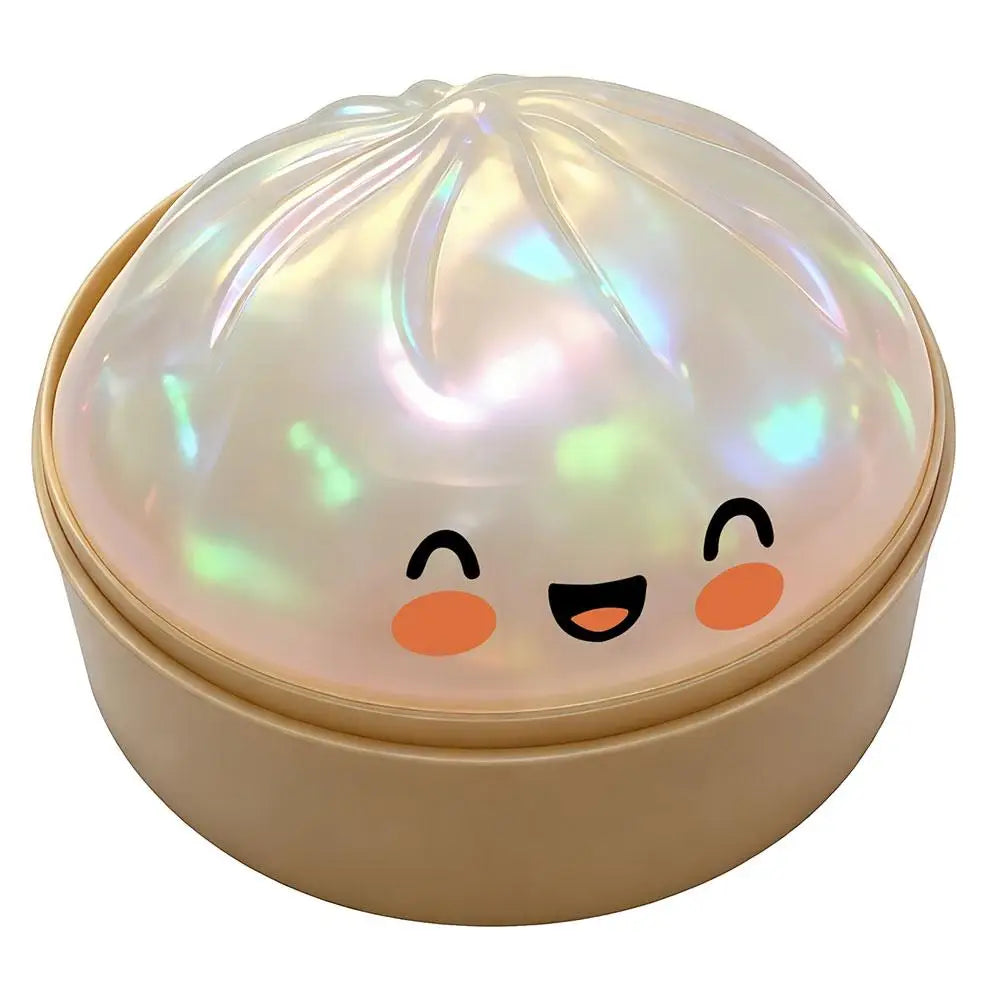 Glitter Slow Rising Dumpling Stress Relief Ball Steamed Bun Squishy Toy Stretchy Reusable Decompression Toy Office Travel Gift