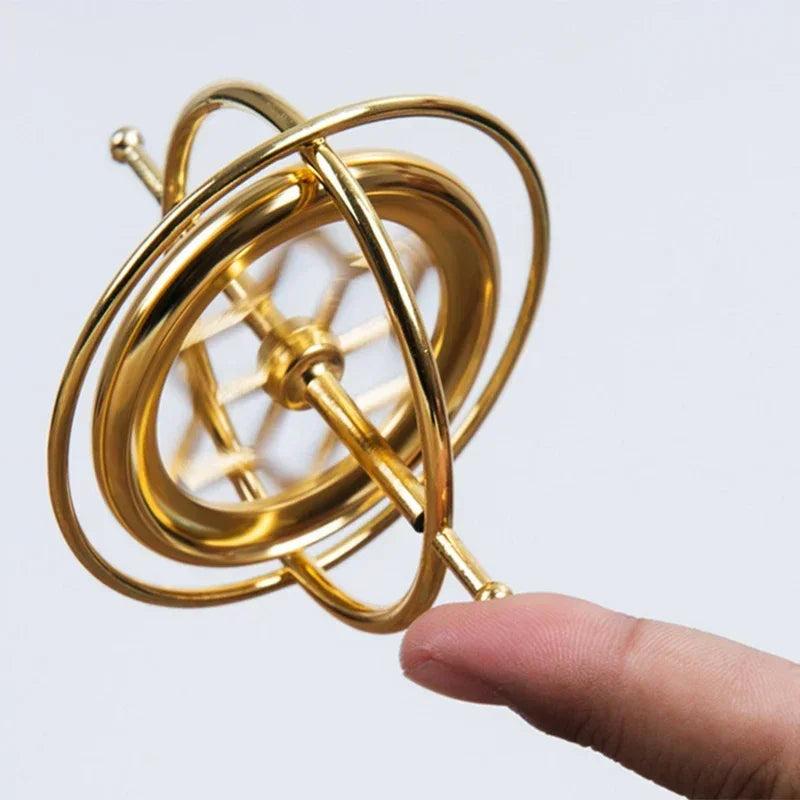 Anti-Gravity Finger Gyroscope Self-Balancing Gyroscope Stress Relief Spin Toy Decompression Educational Toy Metal Spinning Top