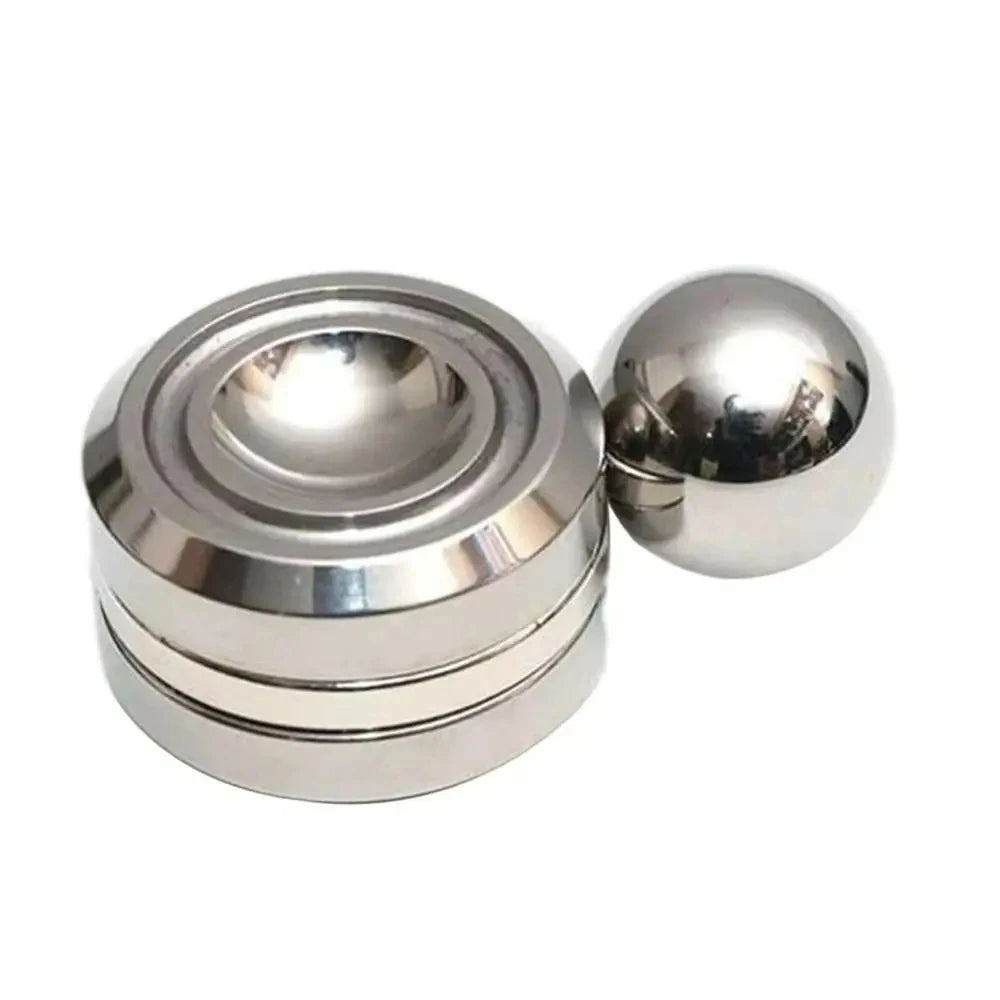 Adult Desktop Stress Relief Metal Fidget Toy Decompression Hypnosis Rotary Gyro Fingertip Toy Kinetic round Spinner Kids Gift