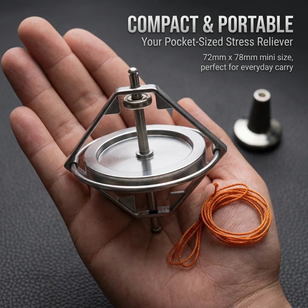 Metal Square Frame Mechanical Gyroscope Anti-Gravity STEM Physics Toy Training Stress Relief Decompression Toy Adults Gifts