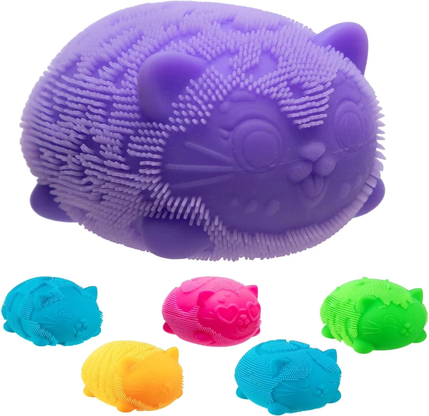 Needoh Fuzz Ball Wild Cats Series Desktop Ornament Stress Relief Toys Suitable for People under Pressure Fun Soft Stress Ball