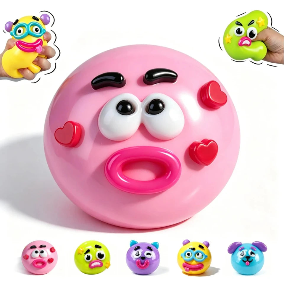 In Stock 5 Styles Smushers Curiosities Dog Face Swap Squishy Toy Squeeze Toys Stress Relief Decompression DIY Toys