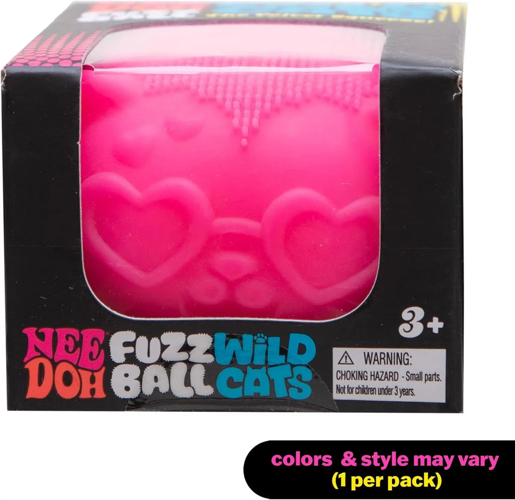 Needoh Fuzz Ball Wild Cats Series Desktop Ornament Stress Relief Toys Suitable for People under Pressure Fun Soft Stress Ball
