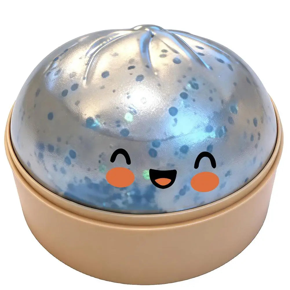 Glitter Slow Rising Dumpling Stress Relief Ball Steamed Bun Squishy Toy Stretchy Reusable Decompression Toy Office Travel Gift