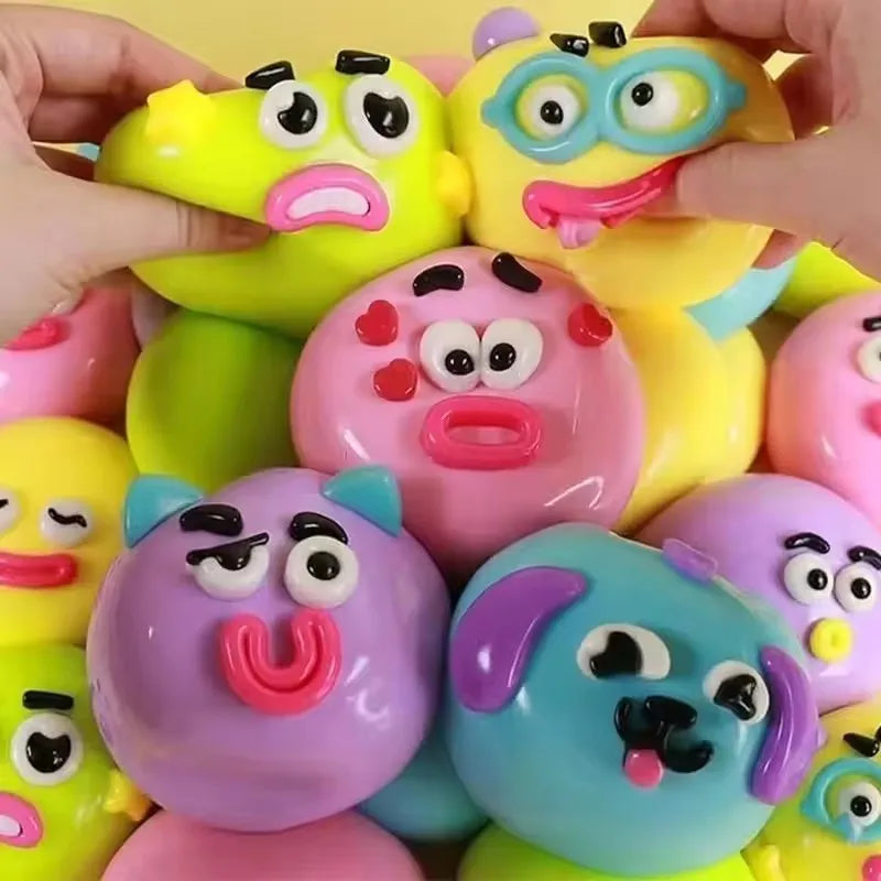 In Stock 5 Styles Smushers Curiosities Dog Face Swap Squishy Toy Squeeze Toys Stress Relief Decompression DIY Toys
