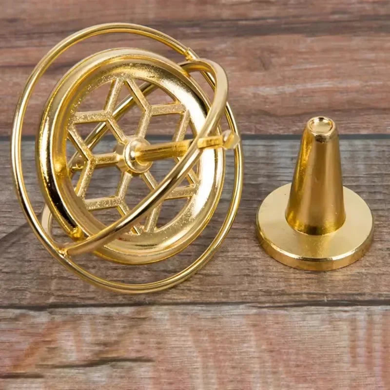 Anti-Gravity Finger Gyroscope Self-Balancing Gyroscope Stress Relief Spin Toy Decompression Educational Toy Metal Spinning Top