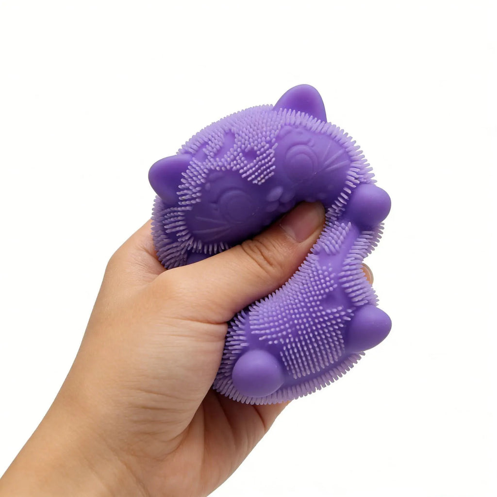 Needoh Fuzz Ball Wild Cats Series Desktop Ornament Stress Relief Toys Suitable for People under Pressure Fun Soft Stress Ball
