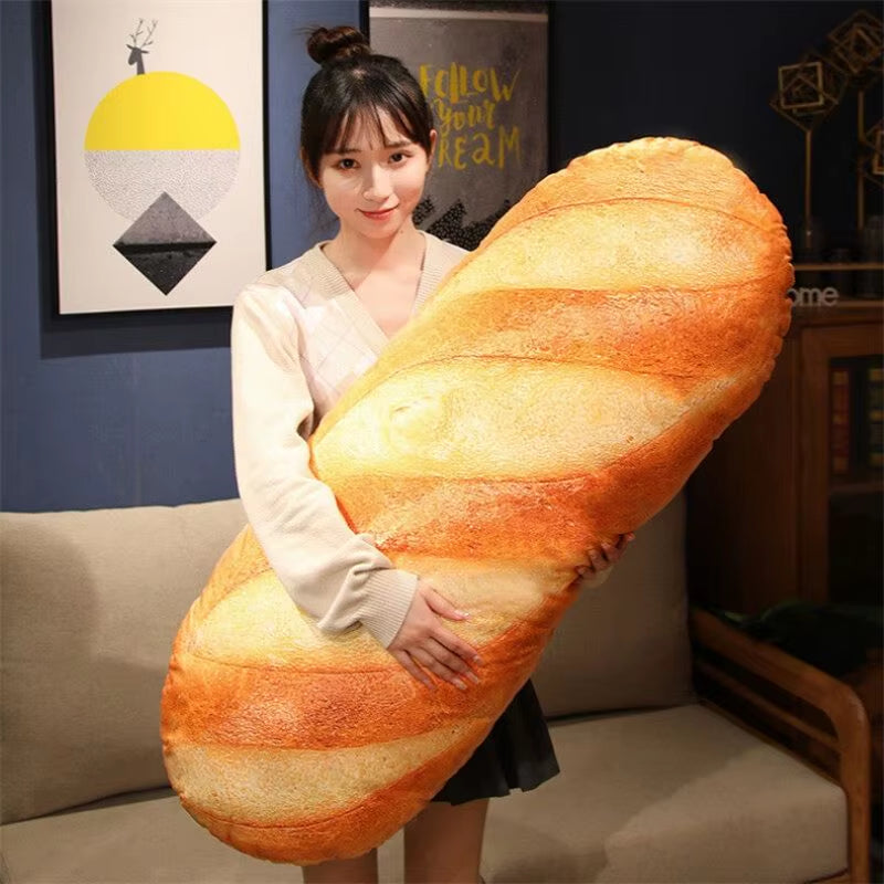 French Bread Pillow Plush Stuffed Printing Images Food Plushie Peluche Party Prop Decor Sleeping Companion Kits Gift Room Decor