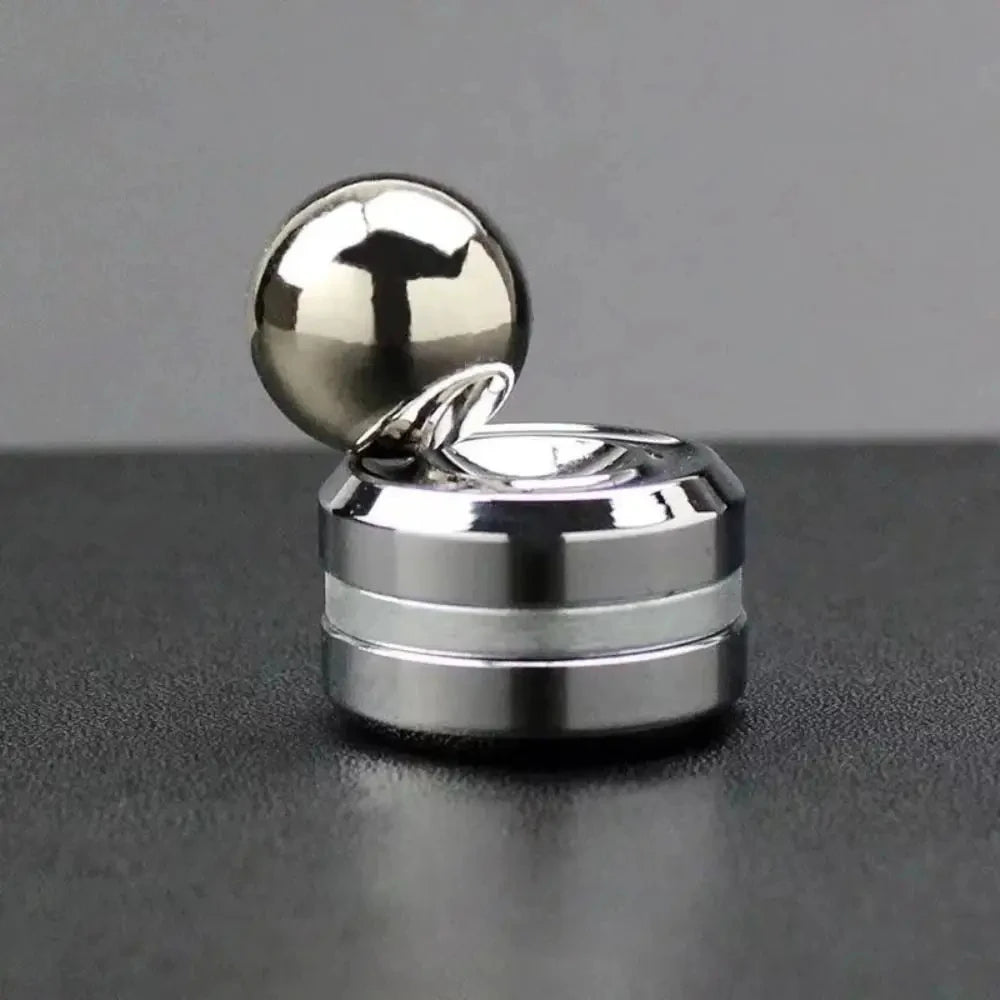 Adult Desktop Stress Relief Metal Fidget Toy Decompression Hypnosis Rotary Gyro Fingertip Toy Kinetic round Spinner Kids Gift