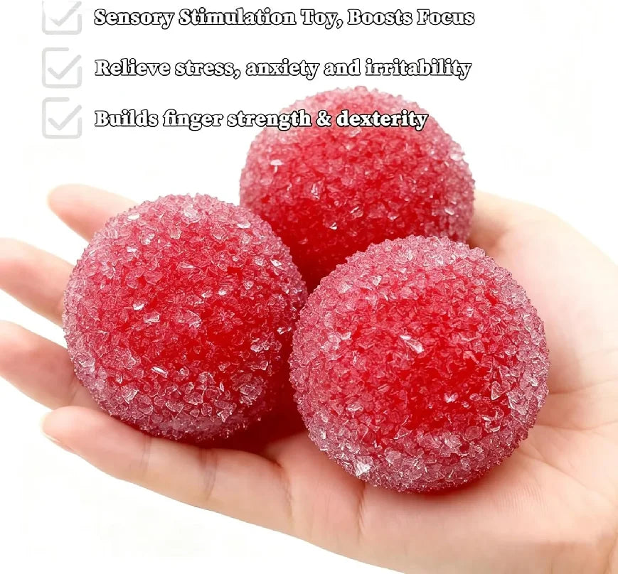 Crunchy Squishy Stress Ball Waxberry Moldable Stress Ballsice Skin Fidget Sensory Toys Satisfying Squishy Relaxing Fidget