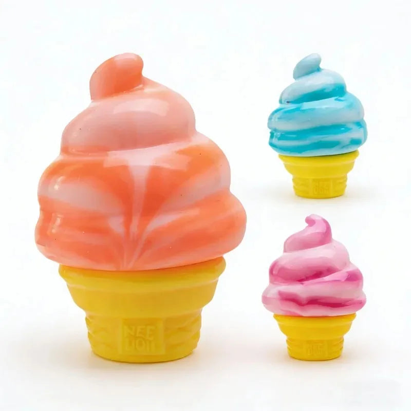 Ice Cream Shaped Decompression Needoh Nice Cream Cone Surprise Stress Relief Squeeze Party Gifts Ornaments
