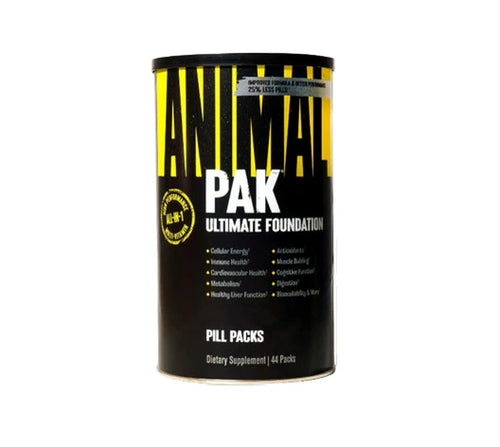 Animal Pak - Convenient All-In-One Vitamin & Supplement Pack - Zinc & Flex –Complete Joint Support Supplement – Contains Turmeric Root Curcumin – Helps Repair & Restore Joints – 44 Packs