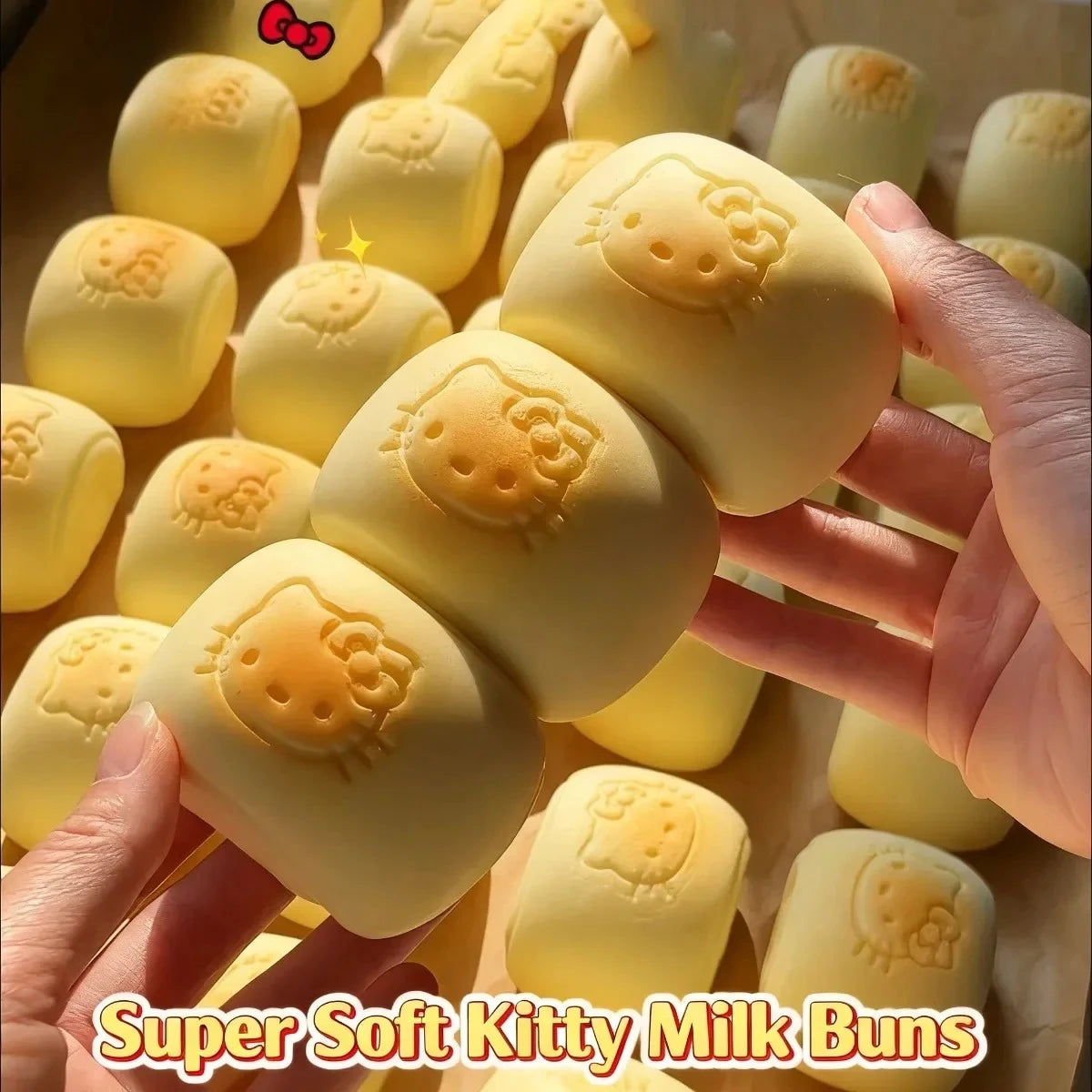 New Kitty Stress Relief Squeeze Toys Super Sticky Soft Kitty Milky Flavor Bread Toy Slow Rising Sticky Toys Children Best Gift