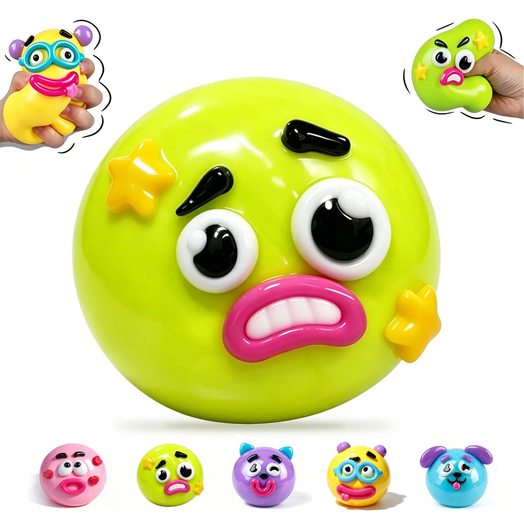 In Stock 5 Styles Smushers Curiosities Dog Face Swap Squishy Toy Squeeze Toys Stress Relief Decompression DIY Toys