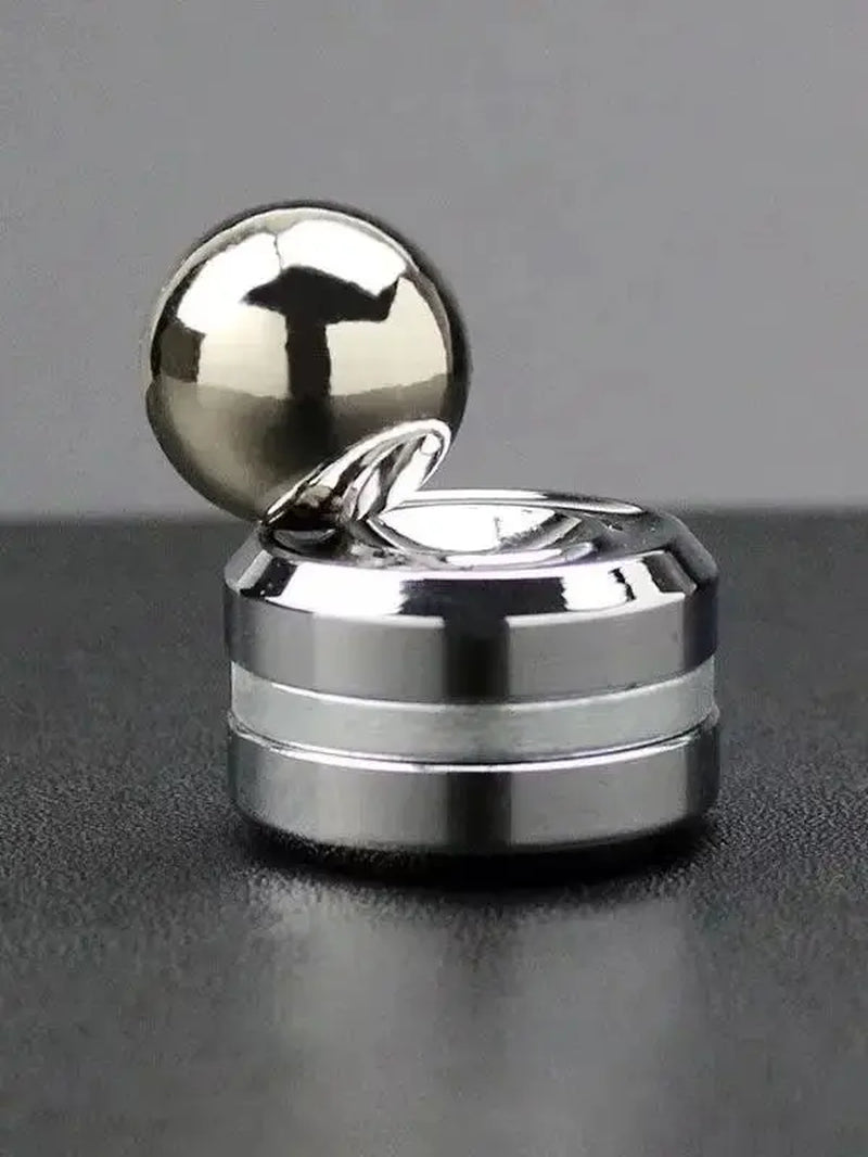 Adult Desktop Stress Relief Metal Fidget Toy Decompression Hypnosis Rotary Gyro Fingertip Toy Kinetic round Spinner Kids Gift
