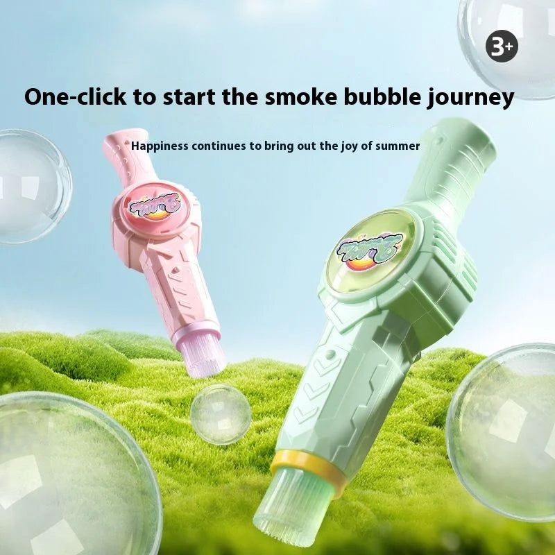 Smog Bubble Machine with Portable Bubble Blower Includes Bubble Water Bottles Children'S Birthday Gifts Outdoor Entertainment