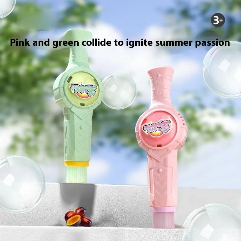 Smog Bubble Machine with Portable Bubble Blower Includes Bubble Water Bottles Children'S Birthday Gifts Outdoor Entertainment