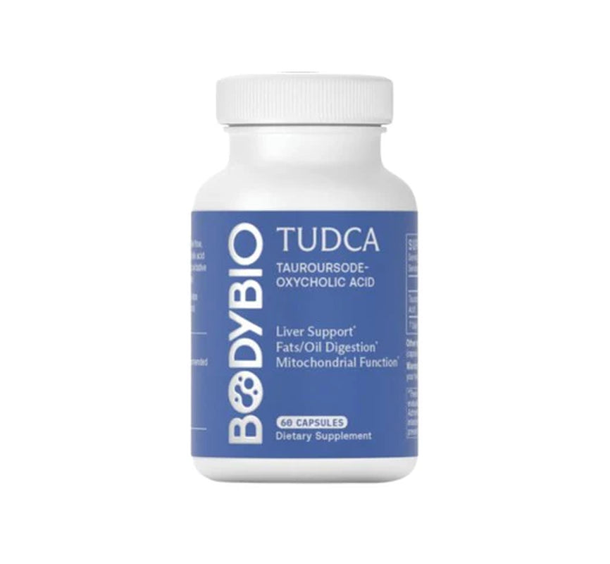 Bodybio TUDCA - Pure Tauroursodeoxycholic Acid Supplement - Support Bile Flow, Fat Metabolism & Liver Detox