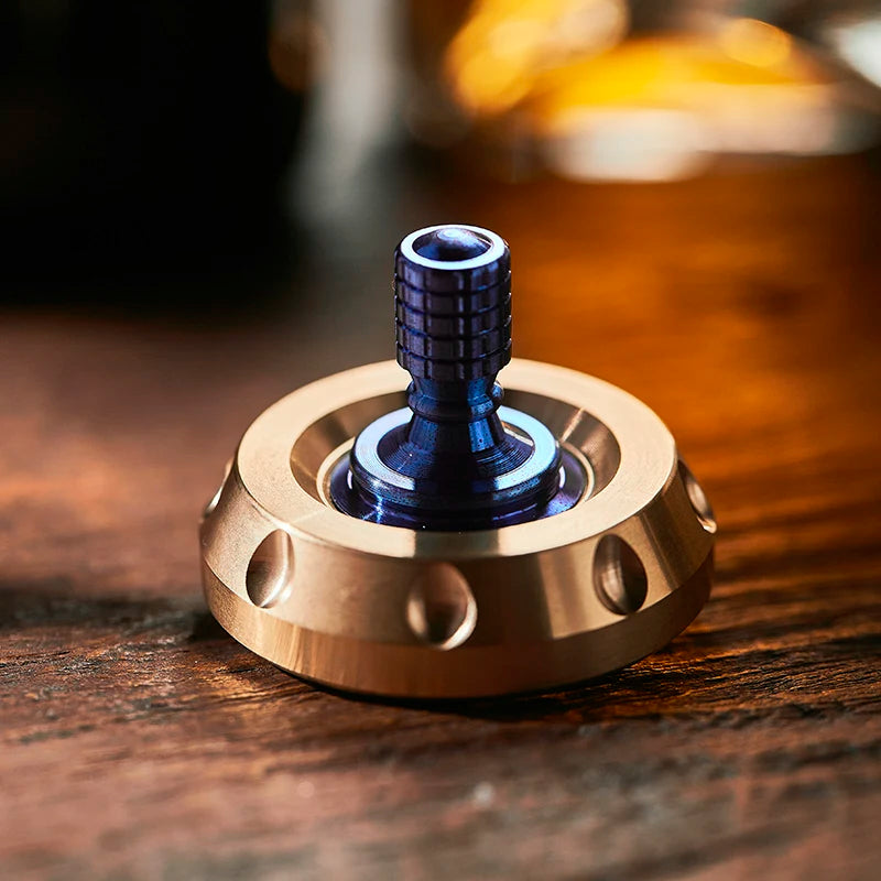 Spinning Top Gyro Metal Fidget Spinner Decompression Toy Hand Twisted Mechanical Gyroscope Office Spinner Ornaments Toys