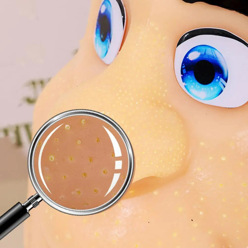 Man Head Pimple Popping Toy with Tweezers Anxiety Stress Relief Acne Popping Blackheads Removal Decompression Sensory Toy