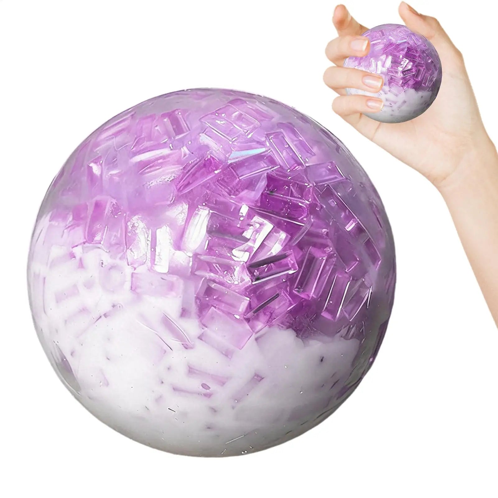 Crunchy Pressure Ball Crunchy Sand Stress Ball Soft Stress Fidget Noisy Squeeze Toy Slow Rising Stress Balls Sensory Fidget Toy