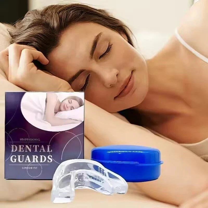 Stop Snoring Mouthpiece Sleep Apnea Guard Bruxism anti Snore Pure Grind Aid Tray